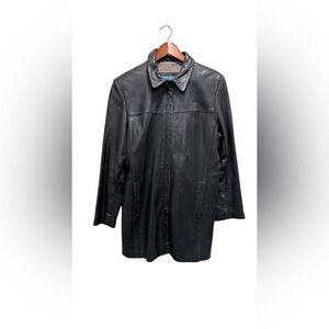 Kenneth Cole Reaction Leather Jacket Size Large